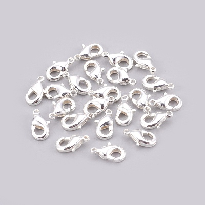 Brass Lobster Claw Clasps X-KK-T014-121S-1