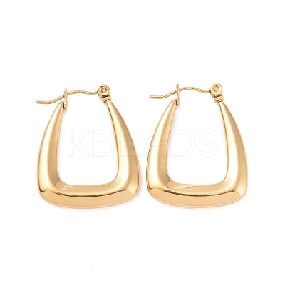 Ion Plating(IP) 304 Stainless Steel Hoop Earrings for Women EJEW-F287-07G-1
