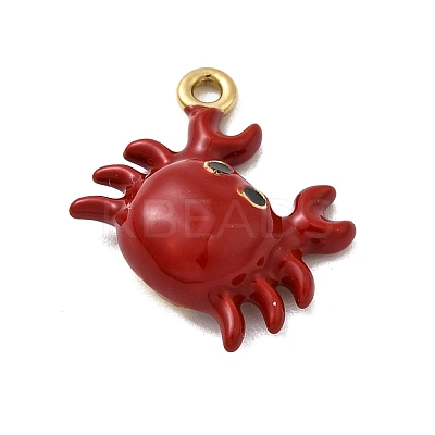 304 Stainless Steel Enamel Pendants STAS-I355-11G-07-1