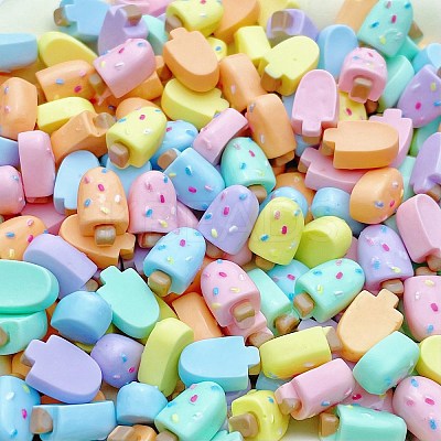 Cartoon Opaque Resin Cabochons RESI-C039-01I-1