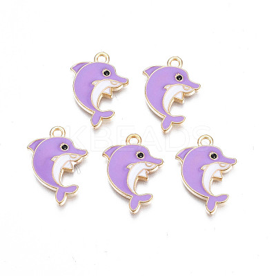 Alloy Enamel Pendants ENAM-S130-24E-1