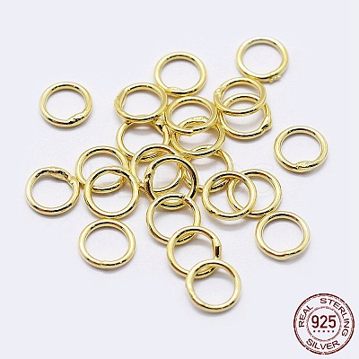 925 Sterling Silver Soldered Closed Jump Rings STER-F036-03G-0.7x5-1