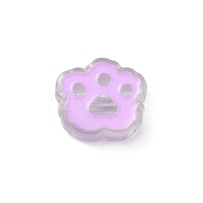 Transparent Acrylic European Beads OACR-CJC0006-03E-1