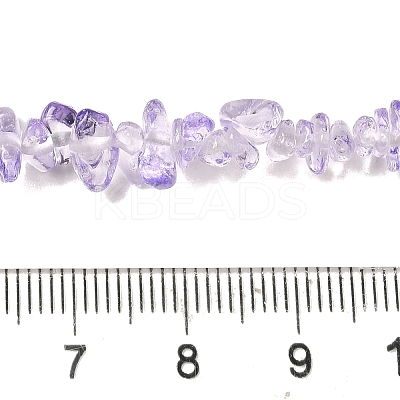 Transparent Glass Beads Strands GLAA-P060-01C-20-1