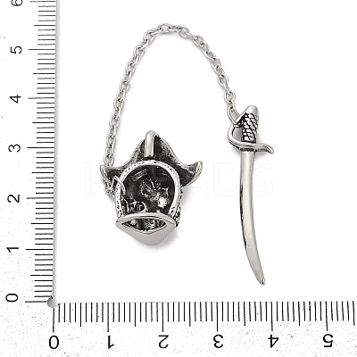 316 Surgical Stainless Steel Micro Pave Cubic Zirconia  Pendants STAS-D304-16AS-1