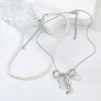 Fashionable Necklace Sets NJEW-K384-06P-1