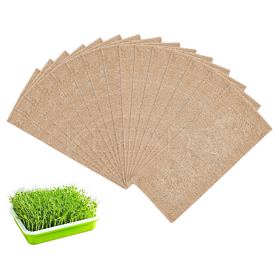 Plant Jute Fibre Grow Mat for Microgreens DIY-WH0678-123-1