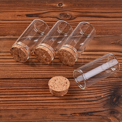 Empty Small Glass Cork Bottles LS-AJEW-WH0035-03-3x6cm-1
