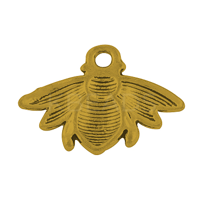 Tibetan Style Alloy Bees Pendants TIBEP-2902-AG-RS-1