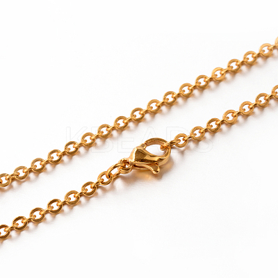 304 Stainless Steel Cable Chain Necklaces STAS-M174-027G-1