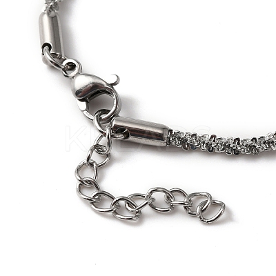 Non-Tarnish 304 Stainless Steel Link Chain Bracelets & Necklaces SJEW-F220-01A-P-1