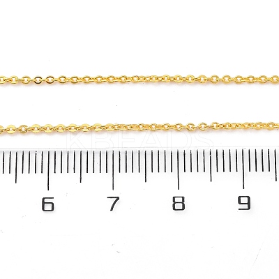 1.5MM Brass Cable Chain Necklace Making NJEW-D302-75G-1