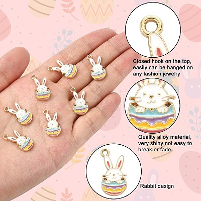 20Pcs Alloy Enamel Pendants ENAM-CJ0004-25-1