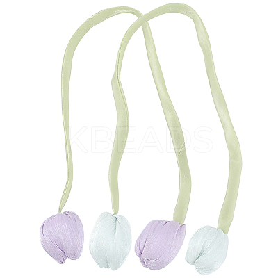 12Pcs 2 Colors Cloth Double-head Tulip Ornament Accessories FIND-CY0001-39-1