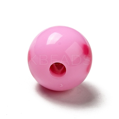 Two Tone Opaque Acrylic Beads SACR-K003-02E-1