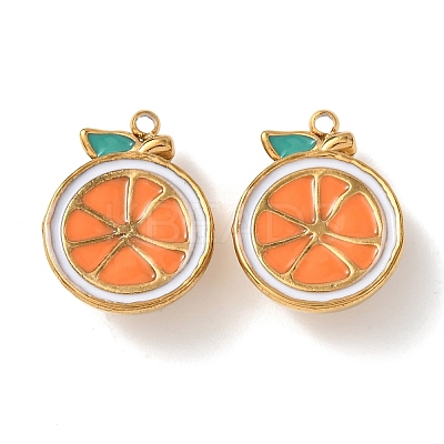 304 Stainless Steel Enamel Pendants LS-STAS-K326-01E-G-1