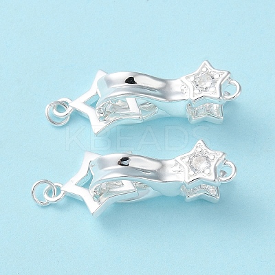 925 Sterling Silver Fold Over Clasps LS-STER-D005-10S-1