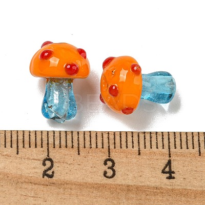Handmade Lampwork Beads Strands LAMP-N025-03B-1