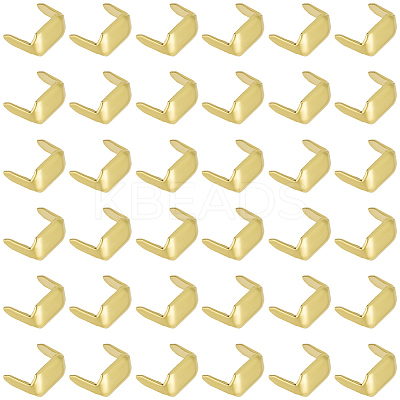 180Pcs Rectangle Brass Belt Loop Fastener KK-CY0001-12G-1