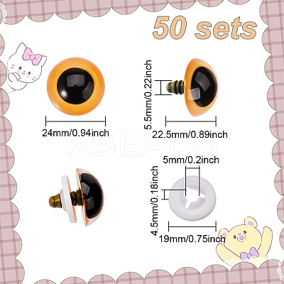 Resin Doll Craft Eyes DIY-GO0001-44C-1
