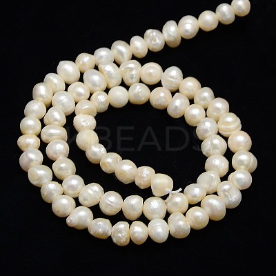 Natural Cultured Freshwater Pearl Beads Strands X-PEAR-L001-C-14-1