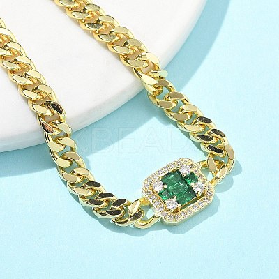 Brass Micro Pave Cubic Zirconia Bracelets BJEW-S158-05G-1
