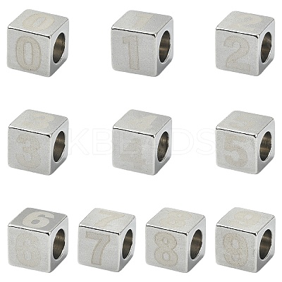 304 Stainless Steel European Beads FIND-CJC0437-013P-1