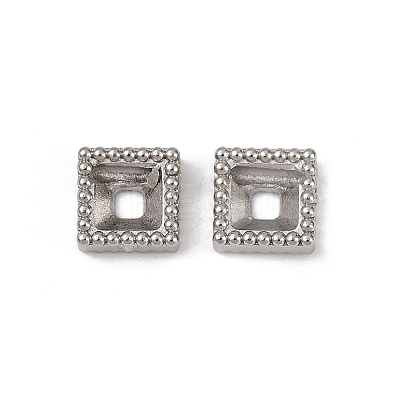 304 Stainless Steel Rhinestone Cabochon Settings STAS-G356-04P-04-1