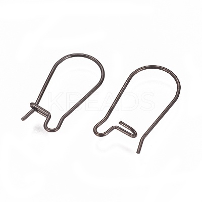 304 Stainless Steel Hoop Earrings Findings Kidney Ear Wires LS-X-STAS-L216-22C-B-1