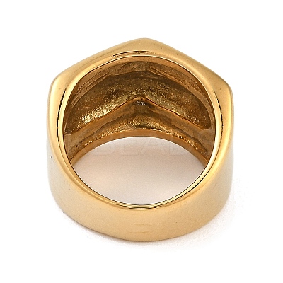Ion Plating(IP) 304 Stainless Steel Finger Rings RJEW-D083-12G-01-1