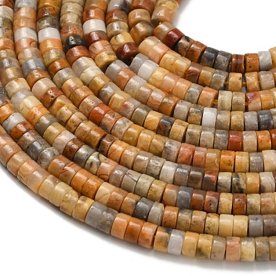 Natural Crazy Agate Beads Strands G-Z110-A22-2x4mm-1