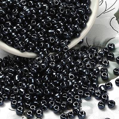 FGB 6/0 Grade A Round Glass Seed Beads SEED-Q008-4mm-F607-1