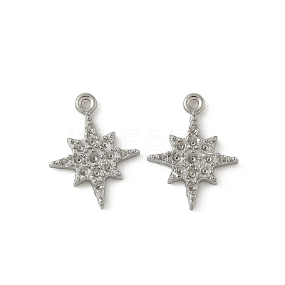 304 Stainless Steel Pendant Rhinestone Settings STAS-Z144-02P-02-1