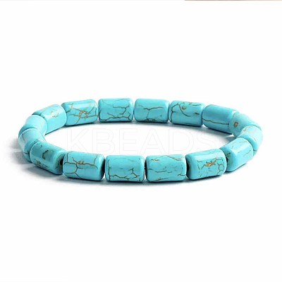Turquoise Bracelet with Elastic Rope Bracelet DZ7554-30-1