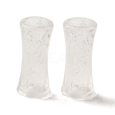 Transparent Acrylic European Beads TACR-G048-08-1