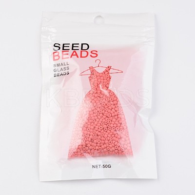 12/0 1.5~2mm Baking Paint Glass Seed Beads Loose Spacer Beads X-SEED-S001-K16-1