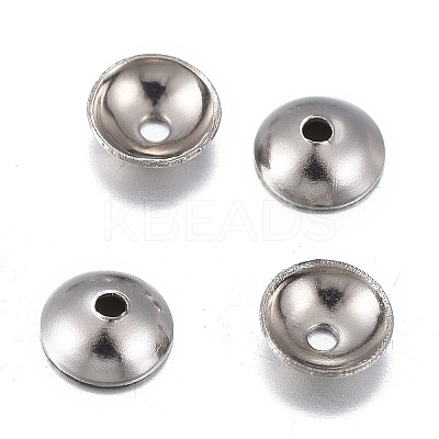 Non-Tarnish 201 Stainless Steel Bead Caps LS-STAS-F255-045P-4mm-1