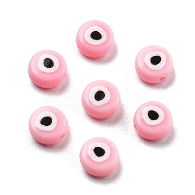 Opaque Printed Acrylic Beads OACR-G038-04D-1