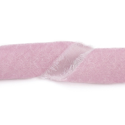 3 Yards Flat Velvet Frayed Fringe Ribbon OCOR-XCP0002-65-1