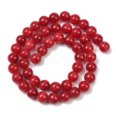 Natural Dyed Marble Beads Strands G-D315-A01-05-10mm-1