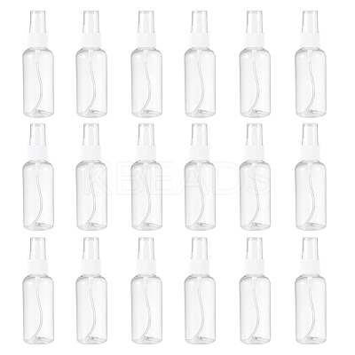 60ml Transparent PET Plastic Refillable Spray Bottle MRMJ-BC0001-51-1