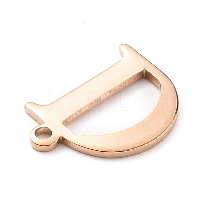 PVD Vacuum Plating  304 Stainless Steel Charms STAS-H112-D-RG-1