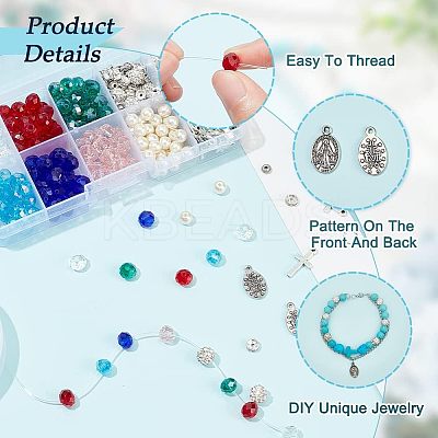 DIY Rosay Jewelry Making Finding Kit DIY-AR0002-78-1