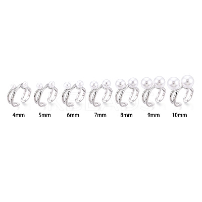 Brass Cuff Ring Settings KK-T076-58P-1