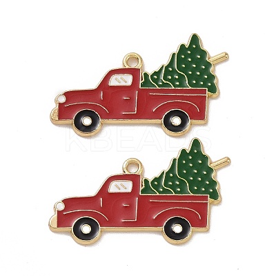 Christmas Theme Rack Plating Alloy Enamel Pendants LS-X-PALLOY-O109-16LG-1