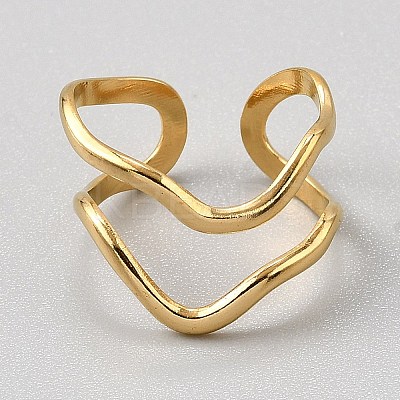 Alloy Cuff Finger Rings RJEW-WH0014-20B-1