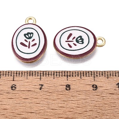 Valentine's Day Printed Alloy Pendants PALLOY-SZC0008-05E-1