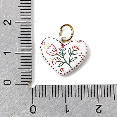 Printing 304 Stainless Steel Pendants STAS-K304-12A-G-1
