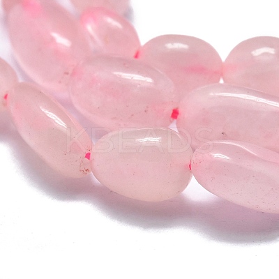 Natural Madagascar Rose Quartz Beads Strands G-O186-B-09-1