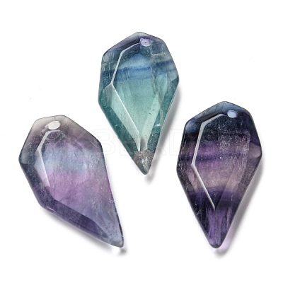 Natural Fluorite Pendants G-G052-A07-1